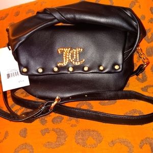 Juicy Couture black ( liquorice) crossbody soft bow hand bag